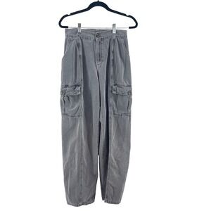 Vintage GRAMICCI Women's Grey Cargo Pants Size 6 Cotton Relaxed Climbing Utility